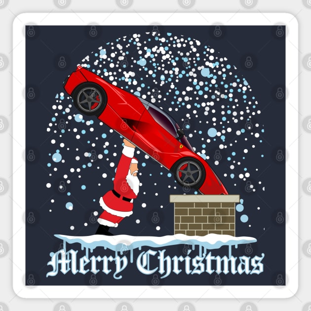 FERRARI CHRISTMAS GIFT Magnet by HSDESIGNS